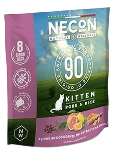 Necon natural wellness kitten maiale e riso 400 gr  