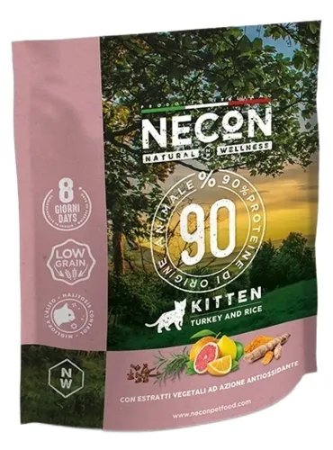 Necon natural wellness kitten tacchino e riso 400 gr  