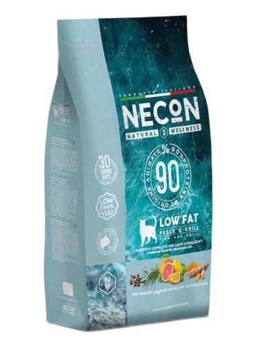 Necon natural wellness gatto adult steril low fat pesce e krill 1,5 kg