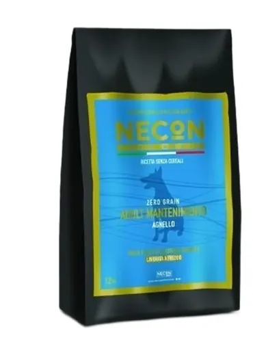 Necon zero grain cane mantenimento con agnello piselli e favetta 12 kg  
