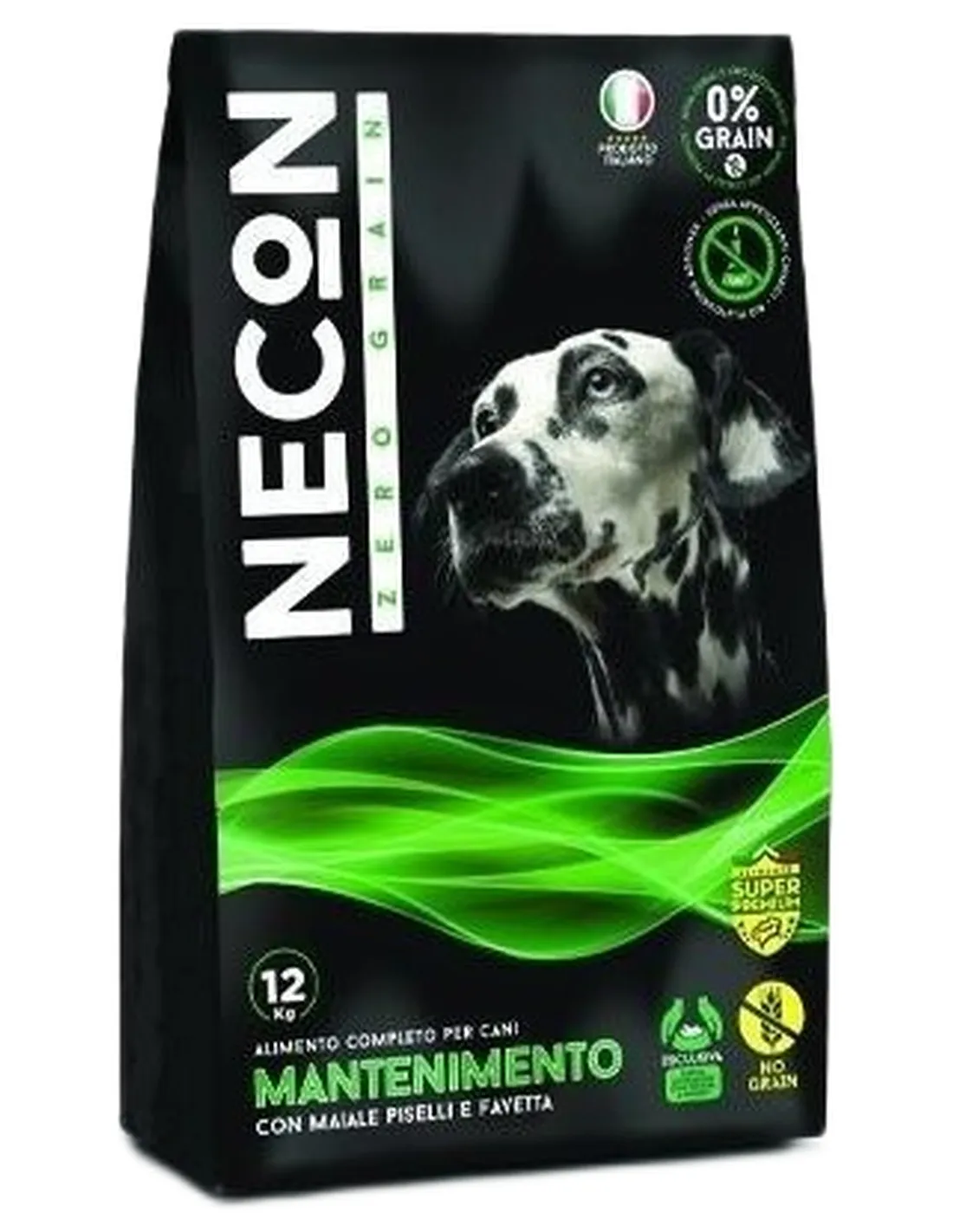 Necon zero grain cane mantenimento con maiale piselli e favetta 3 kg  