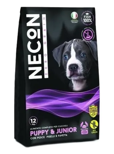 Necon zero grain puppy con pesce piselli e favetta 3 kg  