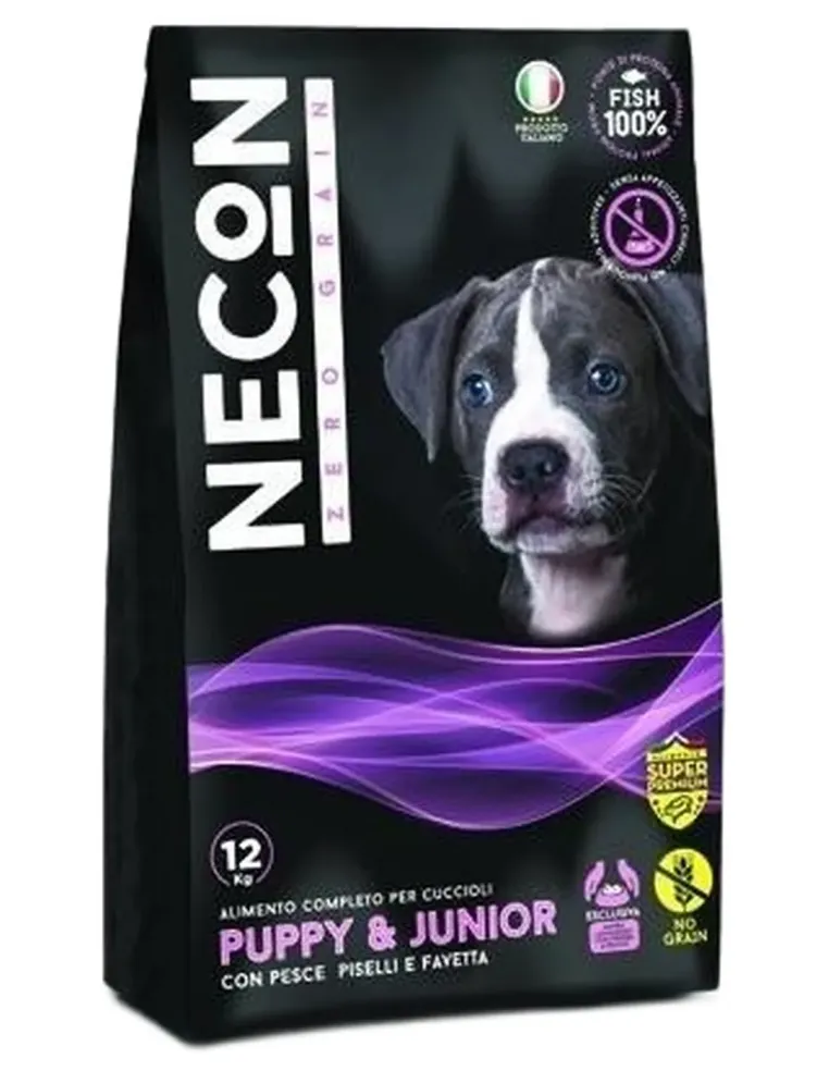 Necon zero grain puppy con pesce piselli e favetta 3 kg  