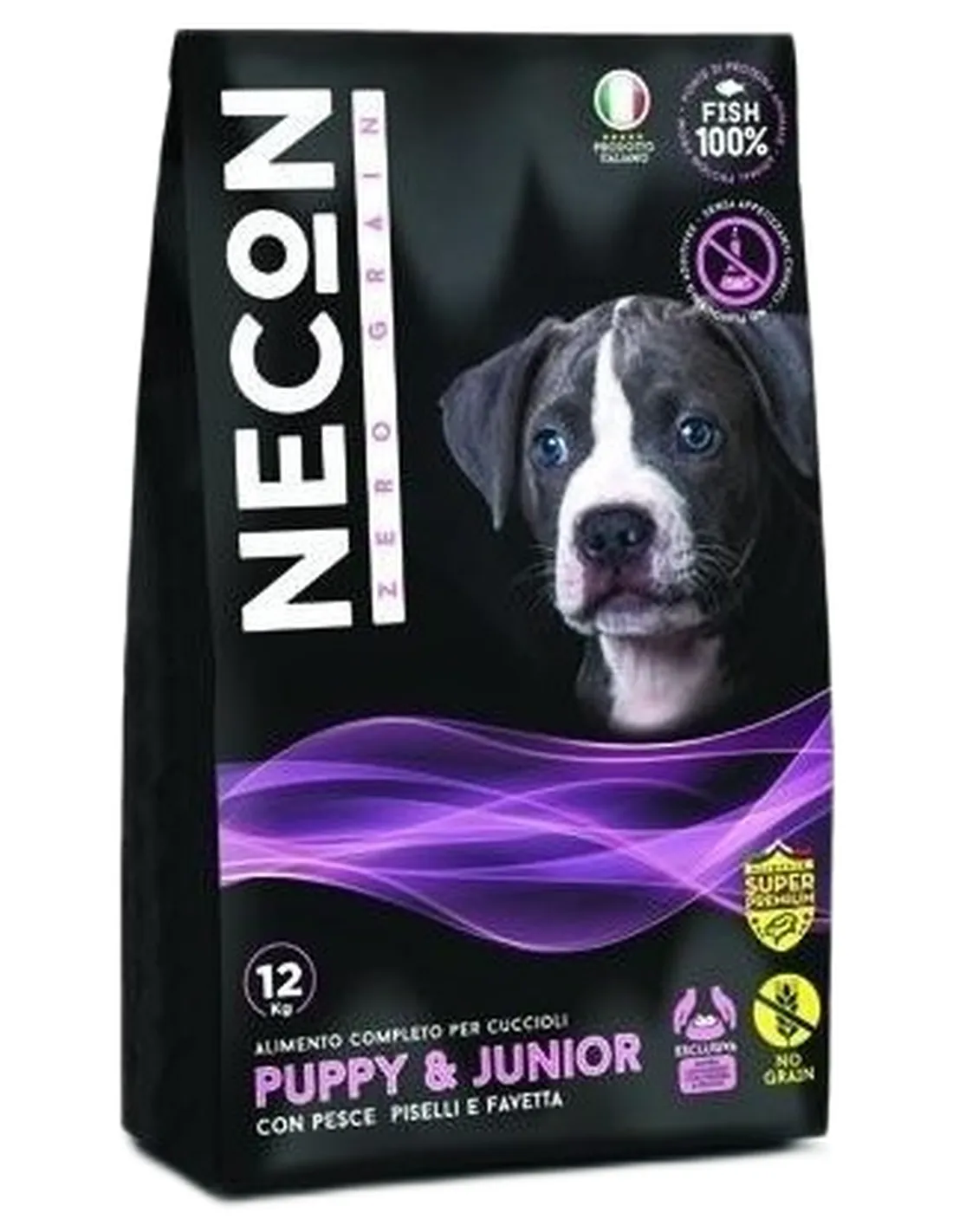 Necon zero grain puppy con pesce piselli e favetta 3 kg  