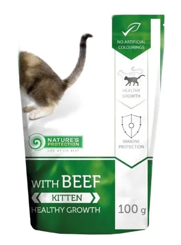 NaturÈs Protection POUCH kitten manzo 100 gr  