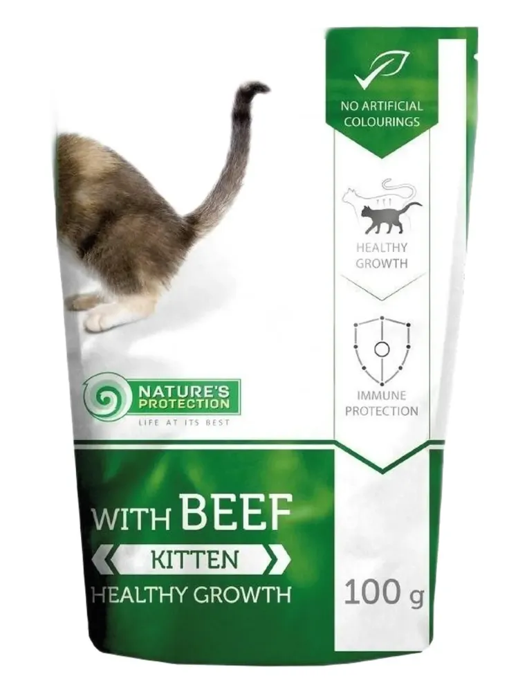 NaturÈs Protection POUCH kitten manzo 100 gr  