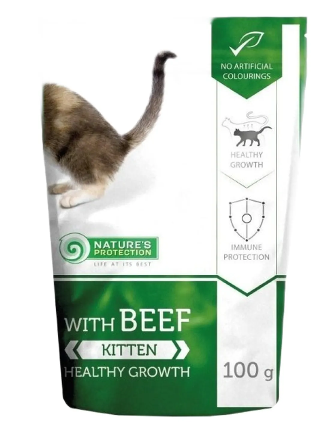 NaturÈs Protection POUCH kitten manzo 100 gr   NaturÈs Protection POUCH kitten manzo 100 gr