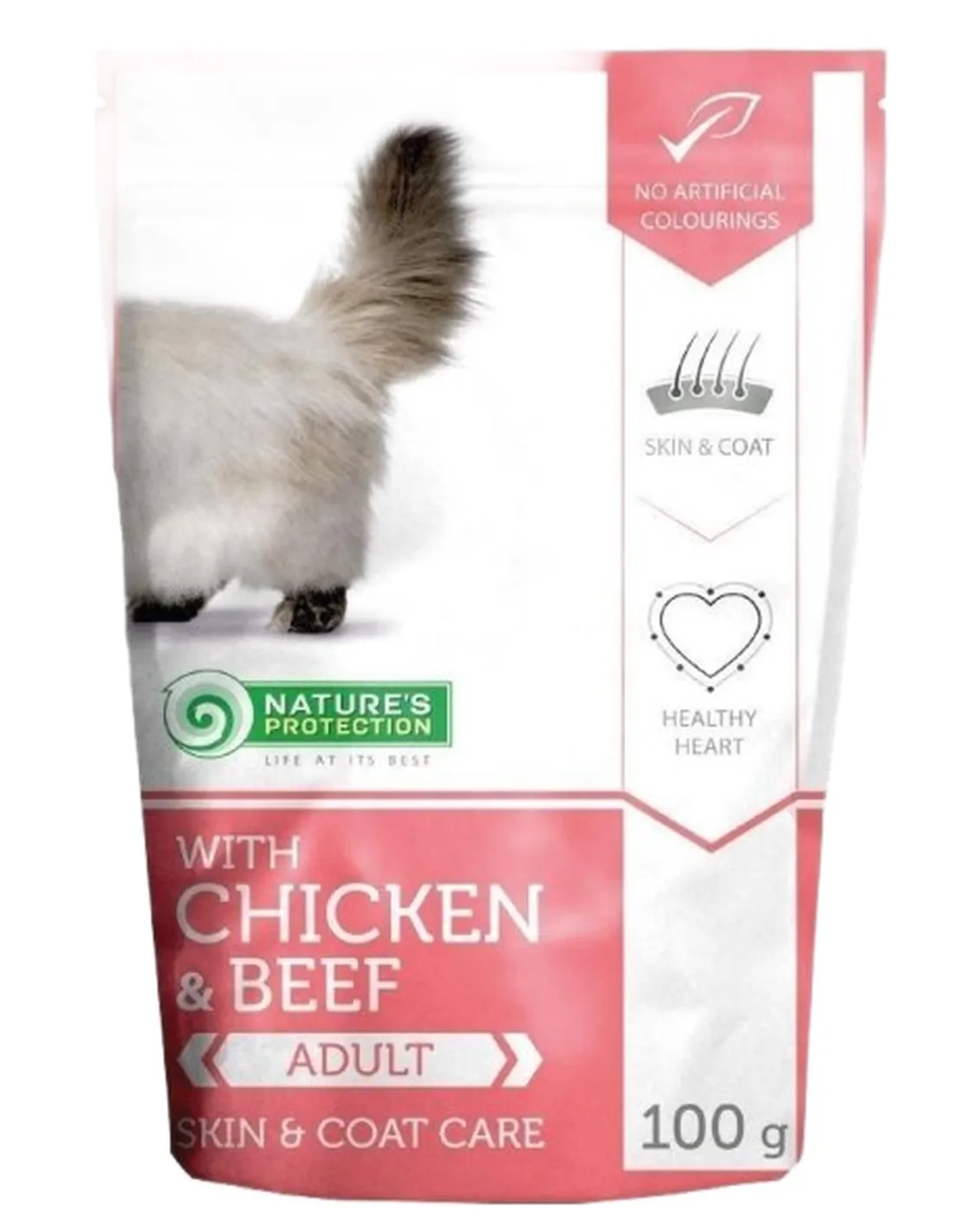 NaturÈs Protection POUCH gatto long hair pollo e manzo 100 gr  