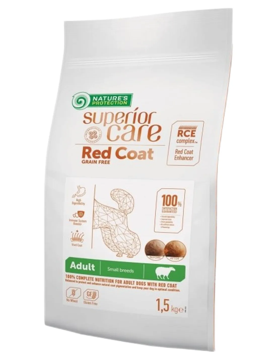 NaturÈs Protection Superior Care red coat small agnello 1,5 kg  