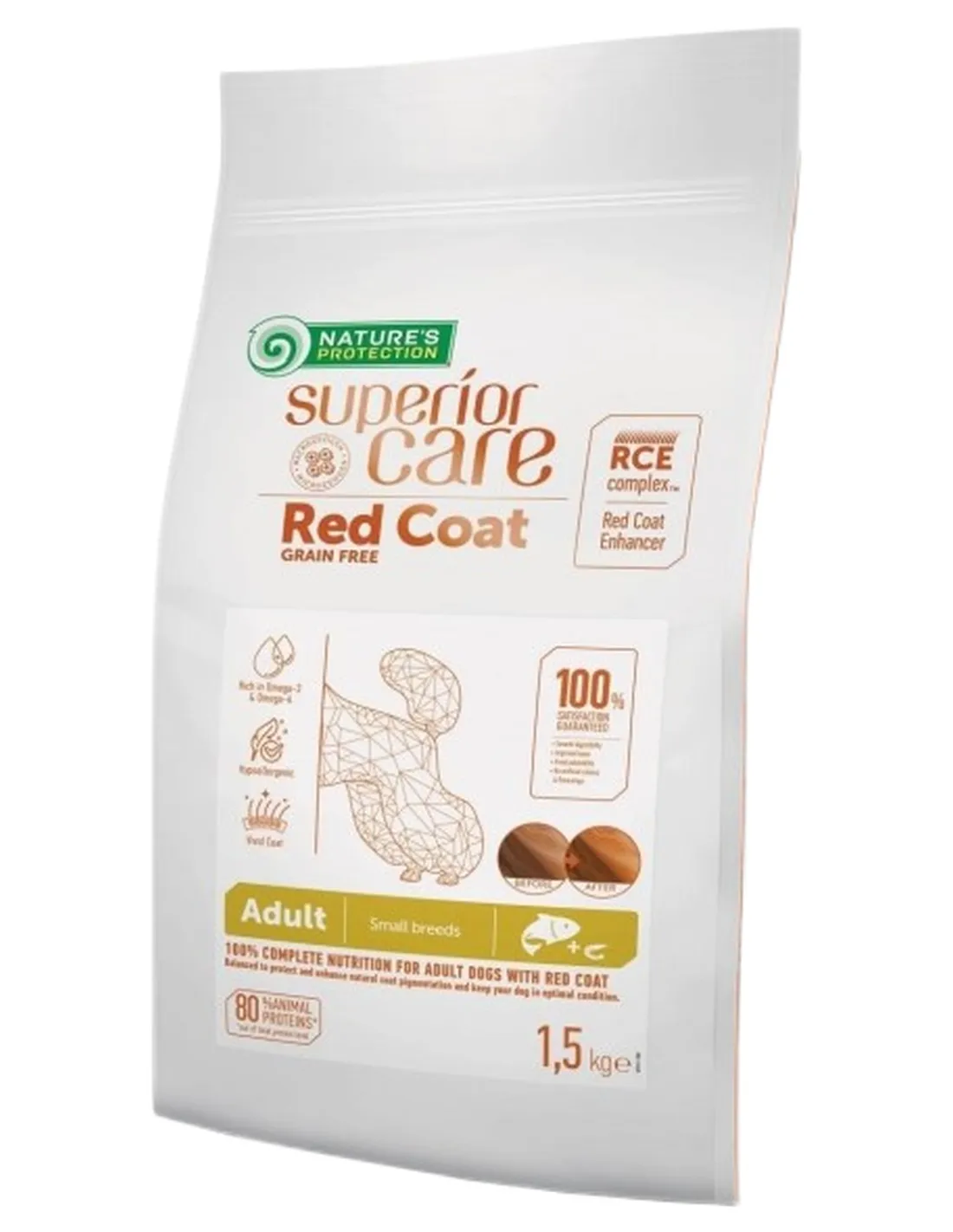 NaturÈs Protection Superior Care red coat small salmone 1,5 kg  