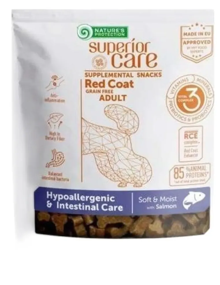 NaturÈs Protection Superior Care cane snack red coat hypoallergenic e intestinal care salmone 150 gr  