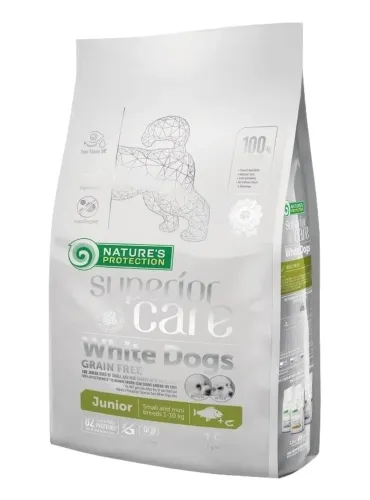NaturÈs Protection Superior Care cane junior white dogs small pesce bianco 1,5 kg  