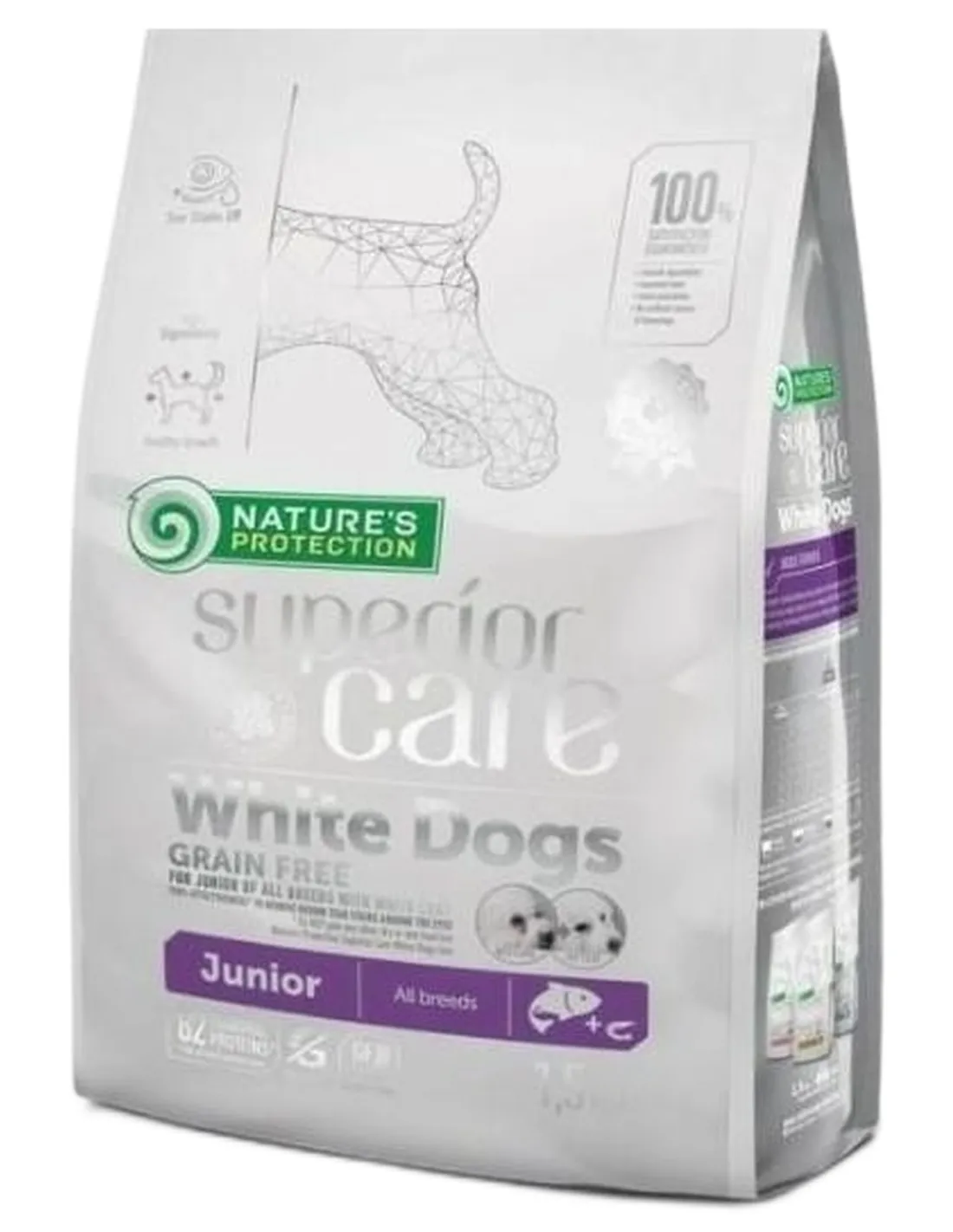 NaturÈs Protection Superior Care junior white dogs salmone 1,5 kg   NaturÈs Protection Superior Care junior white dogs salmone 1,5 kg
