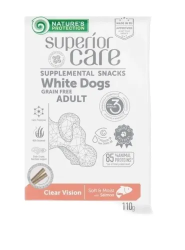 NaturÈs Protection Superior Care cane snack white dogs clear vision salmone 110 gr