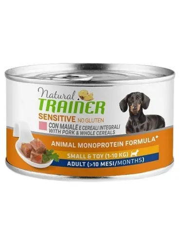 Natural trainer Sensitive No Gluten cane SmalleToy Adult maiale 150 gr