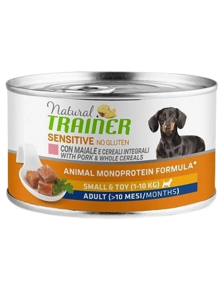 Natural trainer Sensitive No Gluten cane SmalleToy Adult maiale 150 gr  