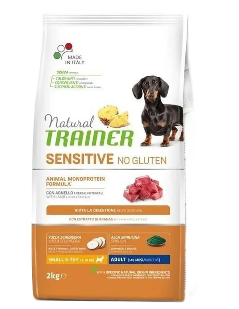 Natural trainer Sensitive cane No Gluten Mini Adult Agnello 2 kg  