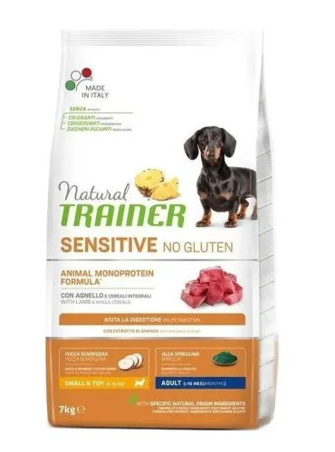 Natural trainer Sensitive cane No Gluten Mini Adult Agnello 7 kg