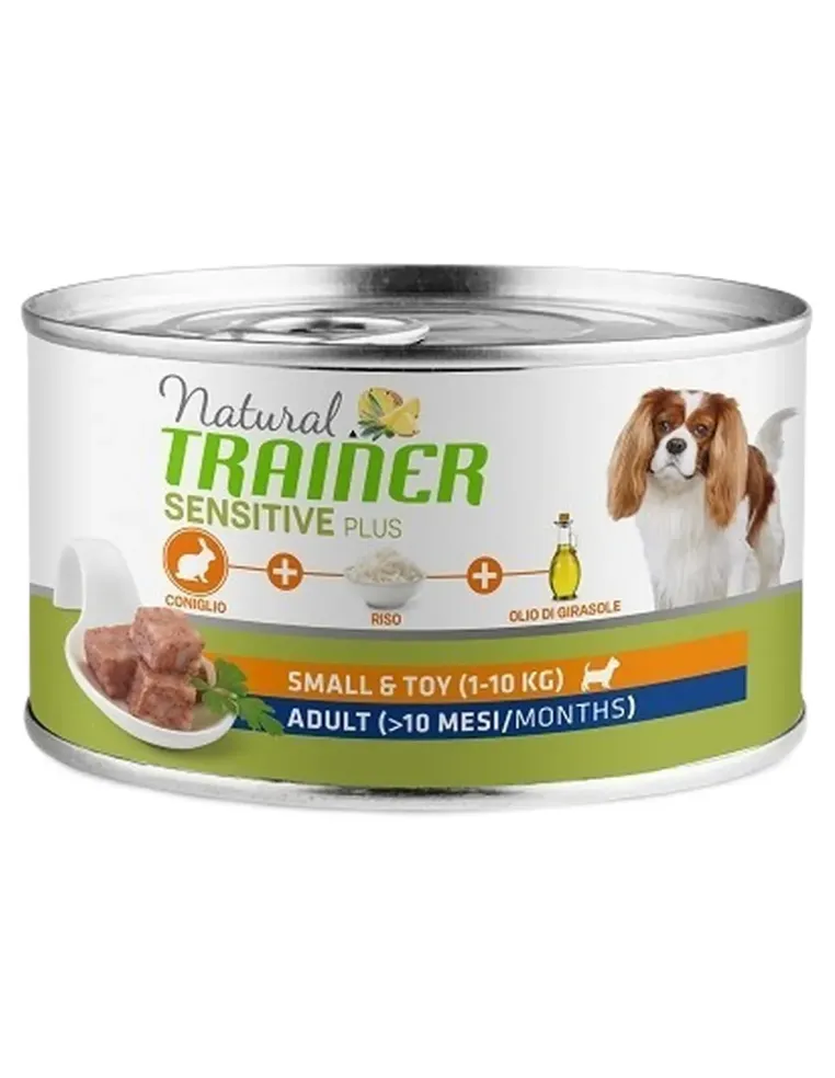 Natural trainer Sensitive Plus cane SmalleToy Adult con coniglio 150 gr  