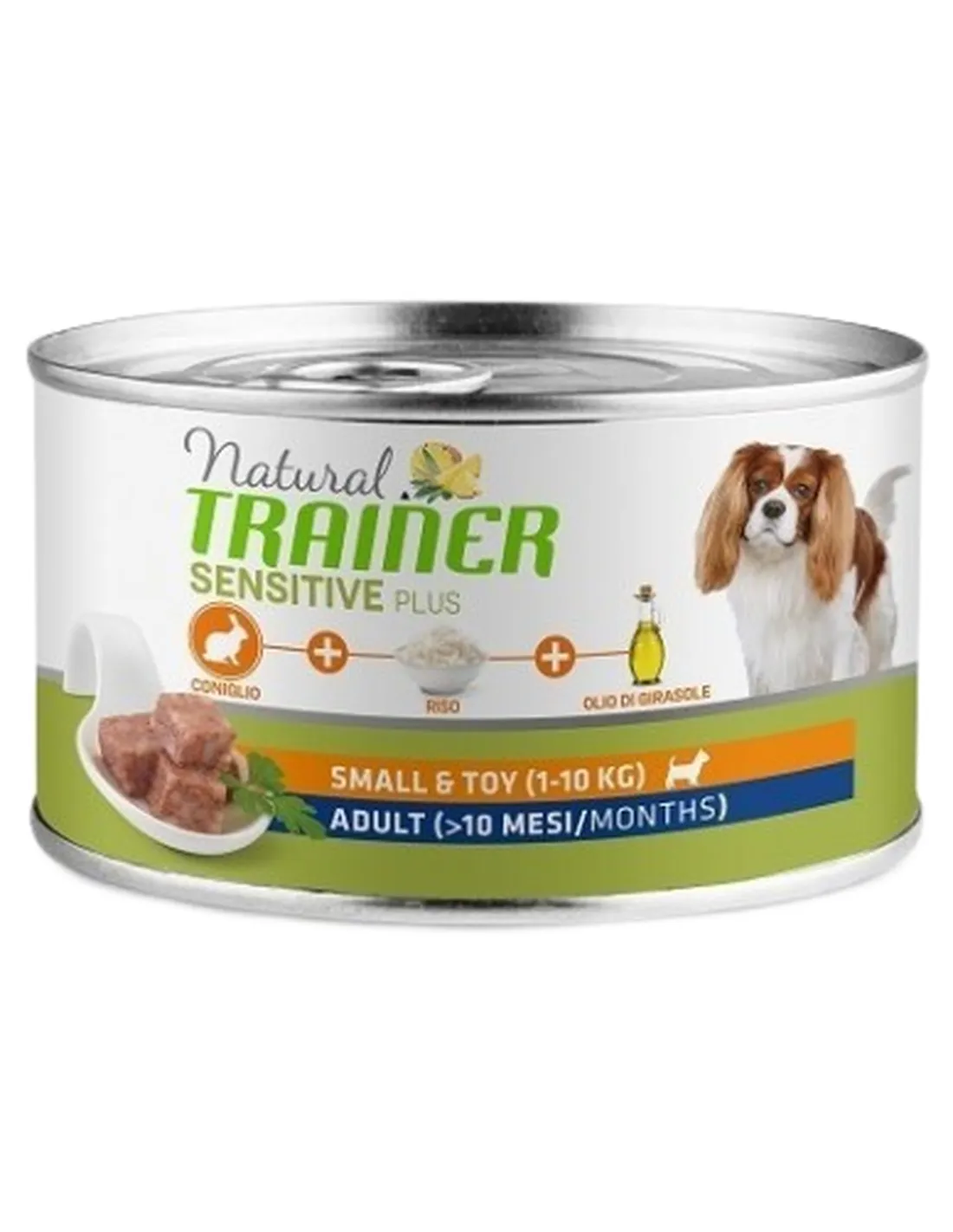 Natural trainer Sensitive Plus cane SmalleToy Adult con coniglio 150 gr   Natural trainer Sensitive Plus cane SmalleToy Adult con coniglio 150 gr