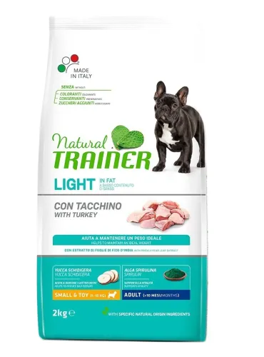 Natural Trainer light in fat small e toy adult con tacchino 2 kg  