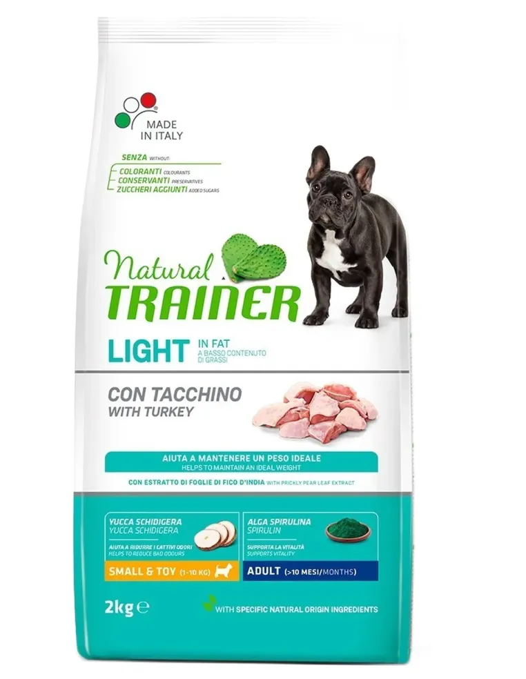 Natural Trainer light in fat small e toy adult con tacchino 2 kg  