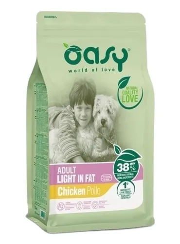 Oasy cane adult light in fat pollo 3 kg  