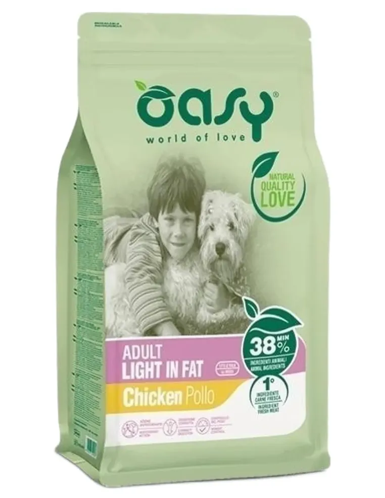 Oasy cane adult light in fat pollo 3 kg  