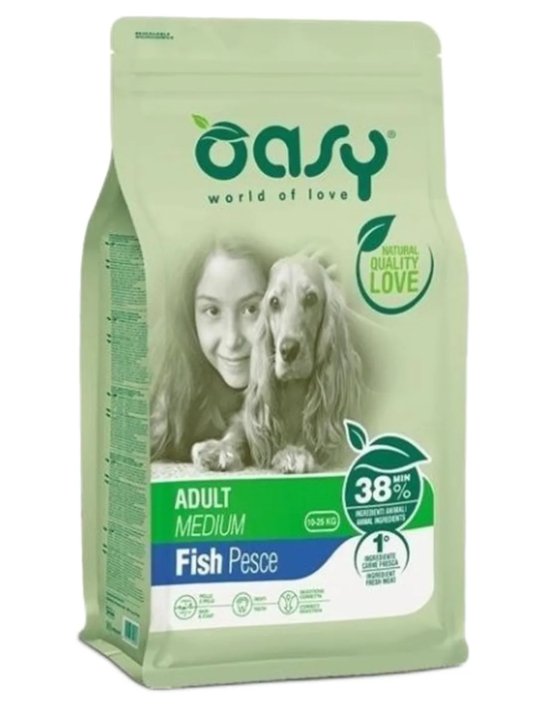 Oasy cane adult medium pesce 12 kg   Oasy cane adult medium pesce 12 kg