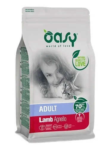 Oasy gatto lifestage adult agnello 1,5 kg