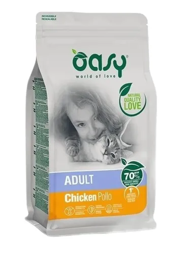 Oasy gatto lifestage adult pollo 1,5 kg