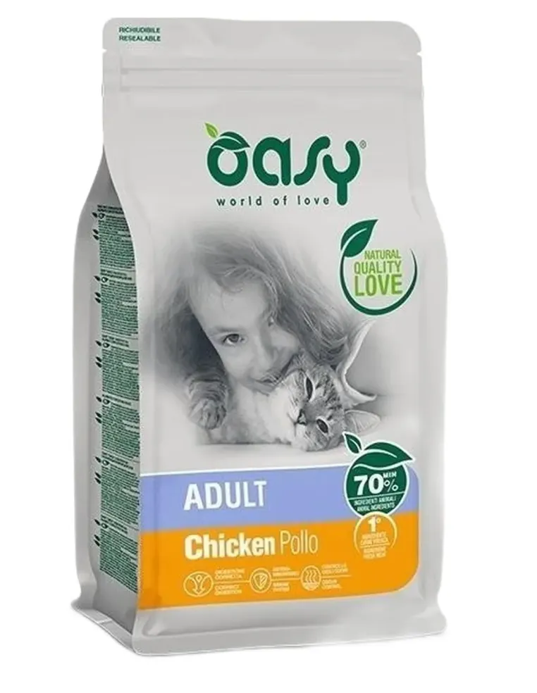 Oasy gatto lifestage adult pollo 1,5 kg  