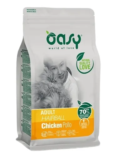 Oasy gatto lifestage adult hairball 1,5 kg