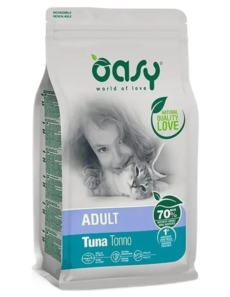 Oasy gatto lifestage adult tonno 7,5 kg  