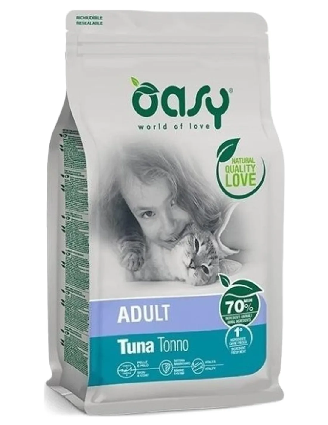 Oasy gatto lifestage adult tonno 7,5 kg   Oasy gatto lifestage adult tonno 7,5 kg