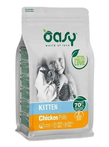 Oasy kitten lifestage pollo 1,5 kg