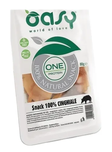 Oasy snack cane oneprotein cinghiale 80 gr