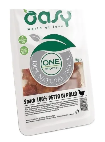 Oasy snack cane oneprotein pollo 80 gr  