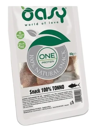Oasy snack cane oneprotein tonno 80 gr  
