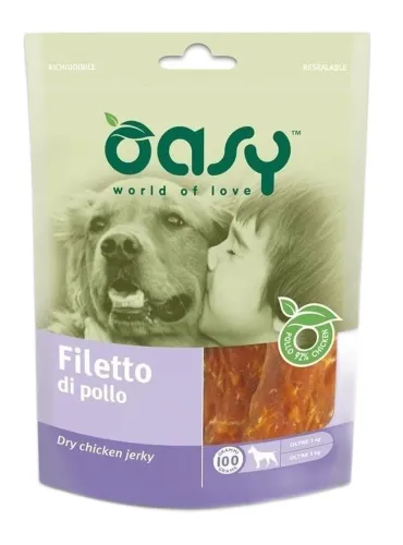 Oasy snack cane filetto di pollo 100 gr  
