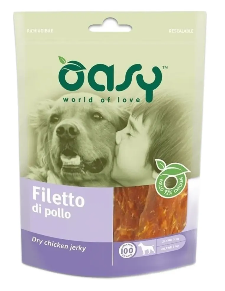 Oasy snack cane filetto di pollo 100 gr  