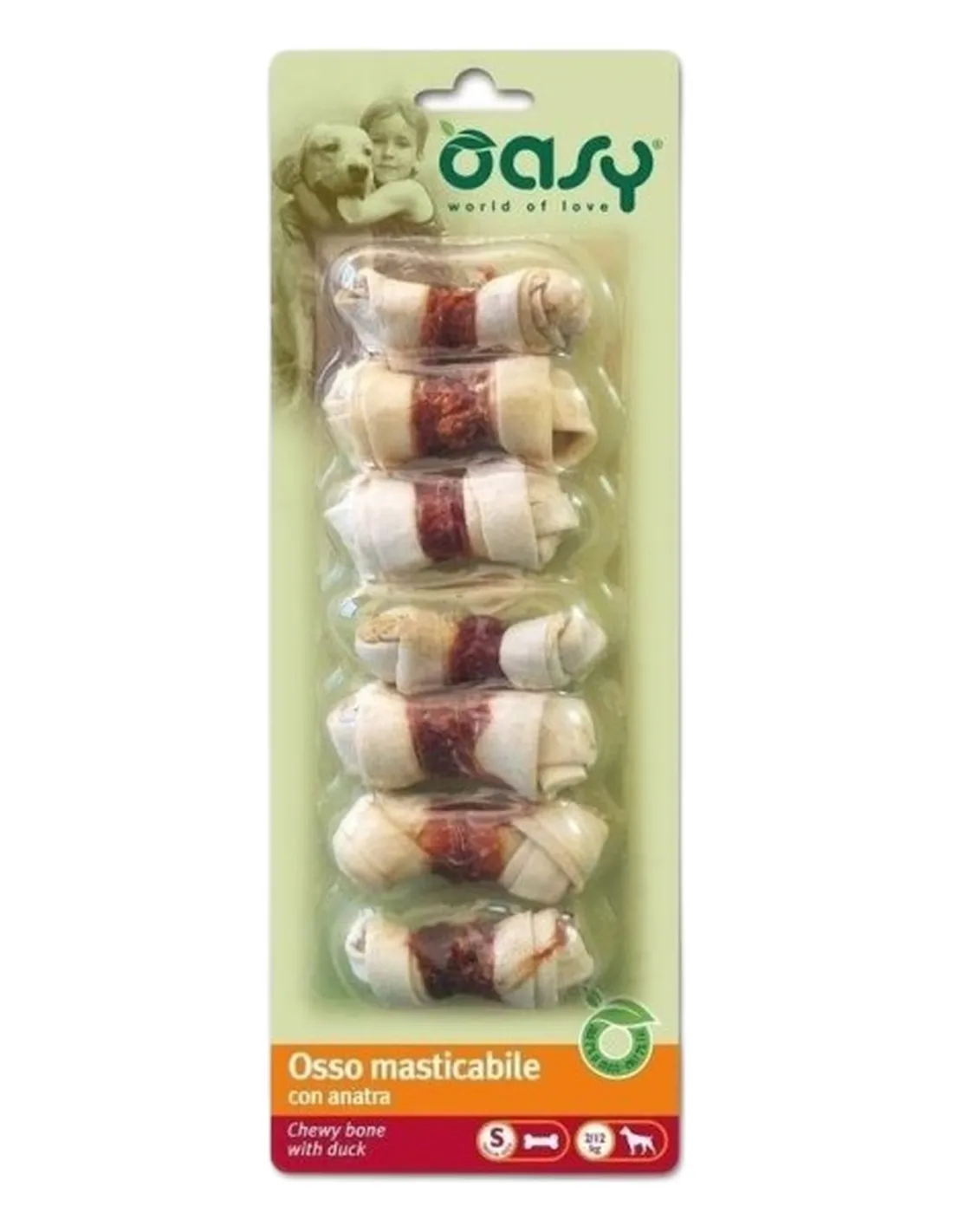 Oasy snack cane osso anatra taglia S 90 gr  