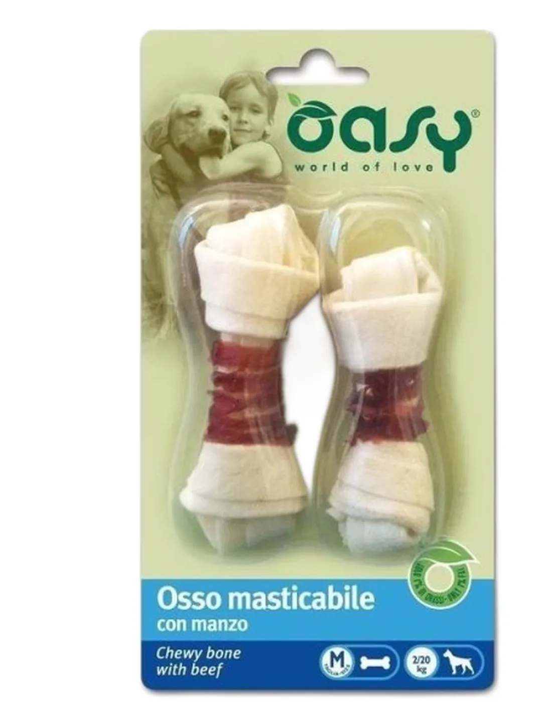 Oasy snack cane osso manzo taglia M 56 gr  
