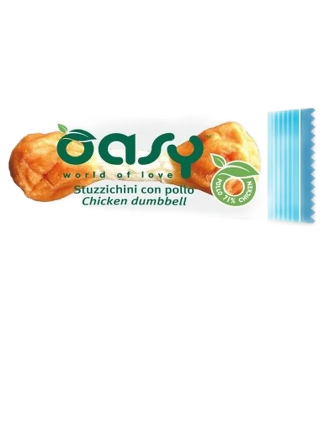 Oasy snack cane stuzzichini di pollo 10 gr   Oasy snack cane stuzzichini di pollo 10 gr