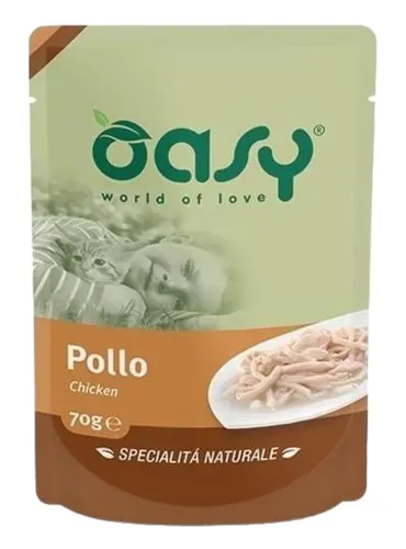 Oasy gatto wet bustina pollo 70 gr  