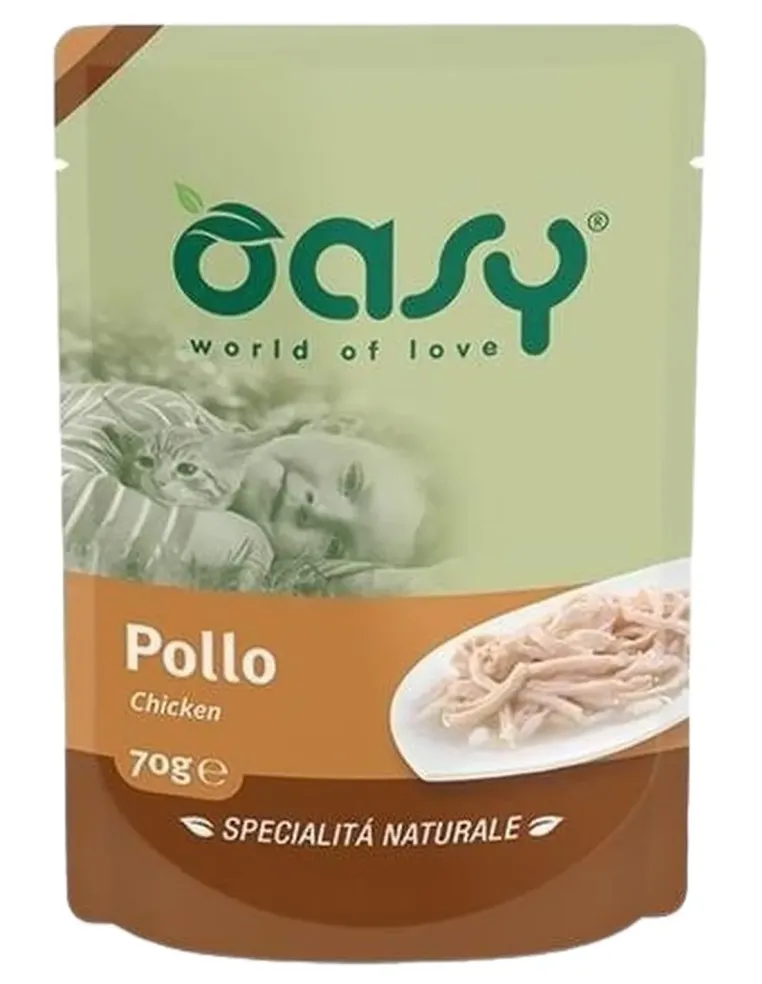 Oasy gatto wet bustina pollo 70 gr  