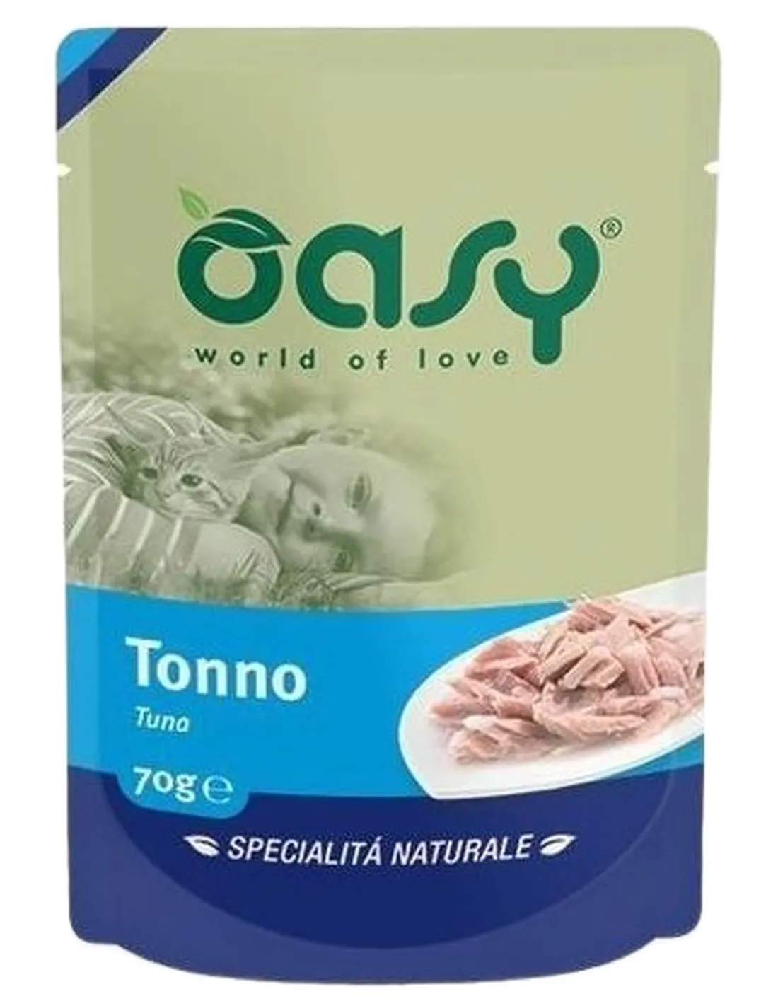 Oasy gatto wet bustina tonno 70 gr  