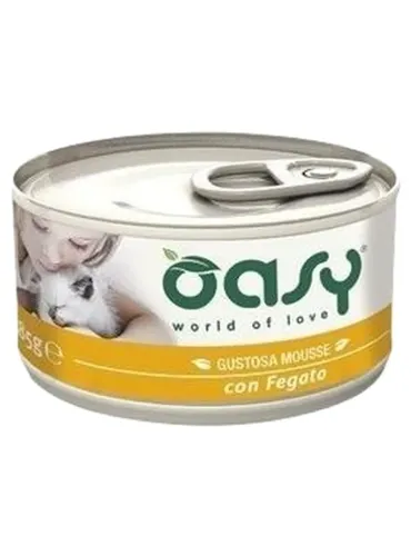 Oasy gatto mousse fegato 85 gr  