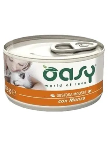 Oasy gatto mousse manzo 85 gr  