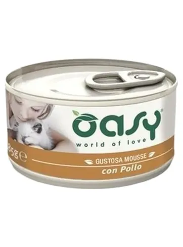Oasy gatto mousse pollo 85 gr  
